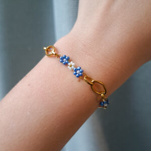 Blue blossom armband